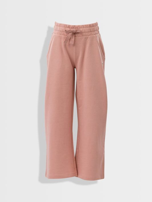 Džegíny se širokými nohavicemi broskvové