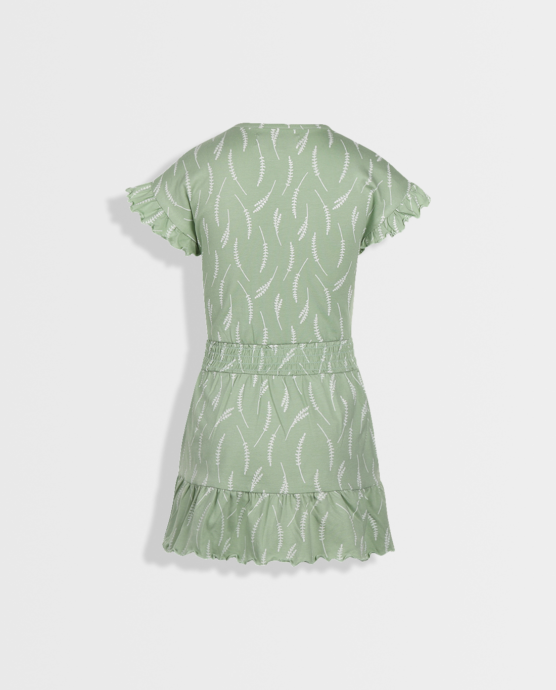 Celadon Green | Dívčí šaty s krátkými rukávy