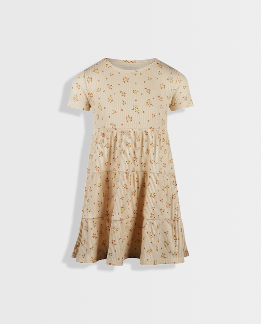 Golden Field | Dívčí šaty s krátkými rukávy