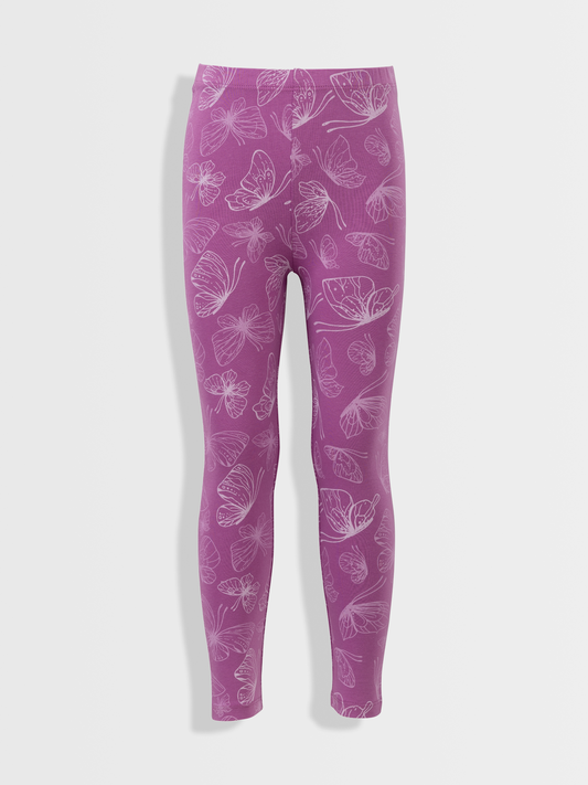 Wildberry Butterflys | Dívčí legíny