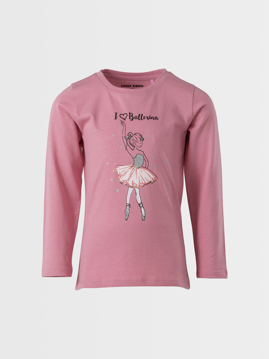 Ballerina | Dívčí triko s dlouhými rukávy