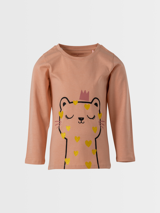Princess Cat | Dívčí triko s dlouhými rukávy