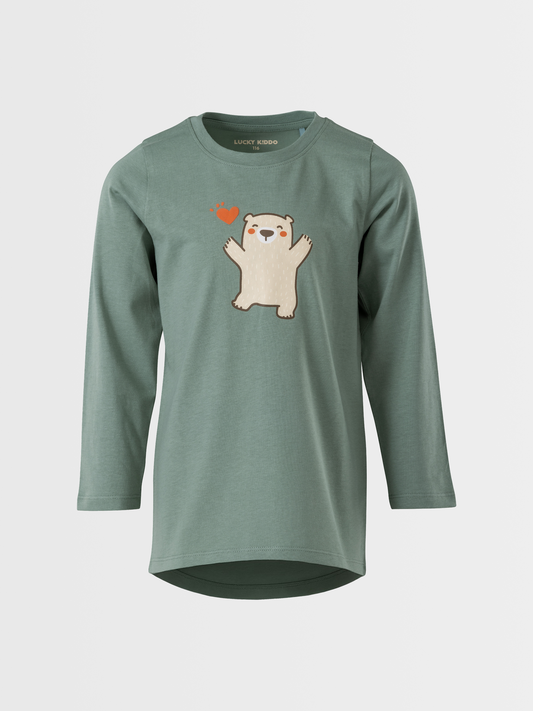 Bear Love | Dívčí tunika s dlouhými rukávy