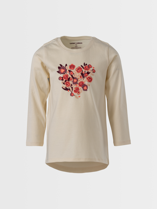 Autumn Heart | Dívčí tunika s dlouhými rukávy