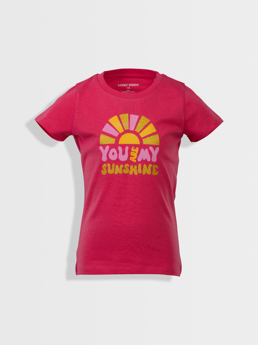 Hot Pink Sunshine | Dívčí tričko s krátkými rukávy