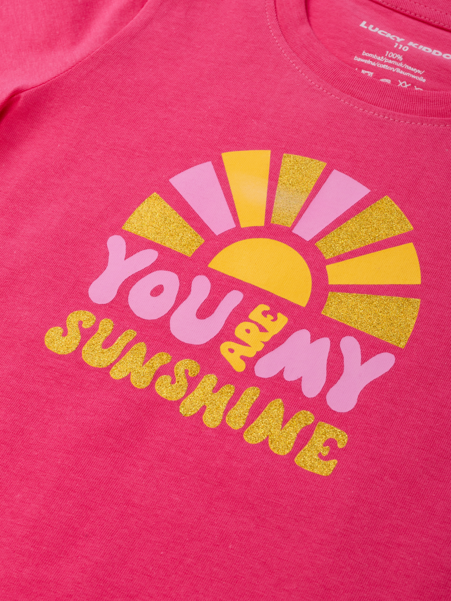 Hot Pink Sunshine | Dívčí tričko s krátkými rukávy