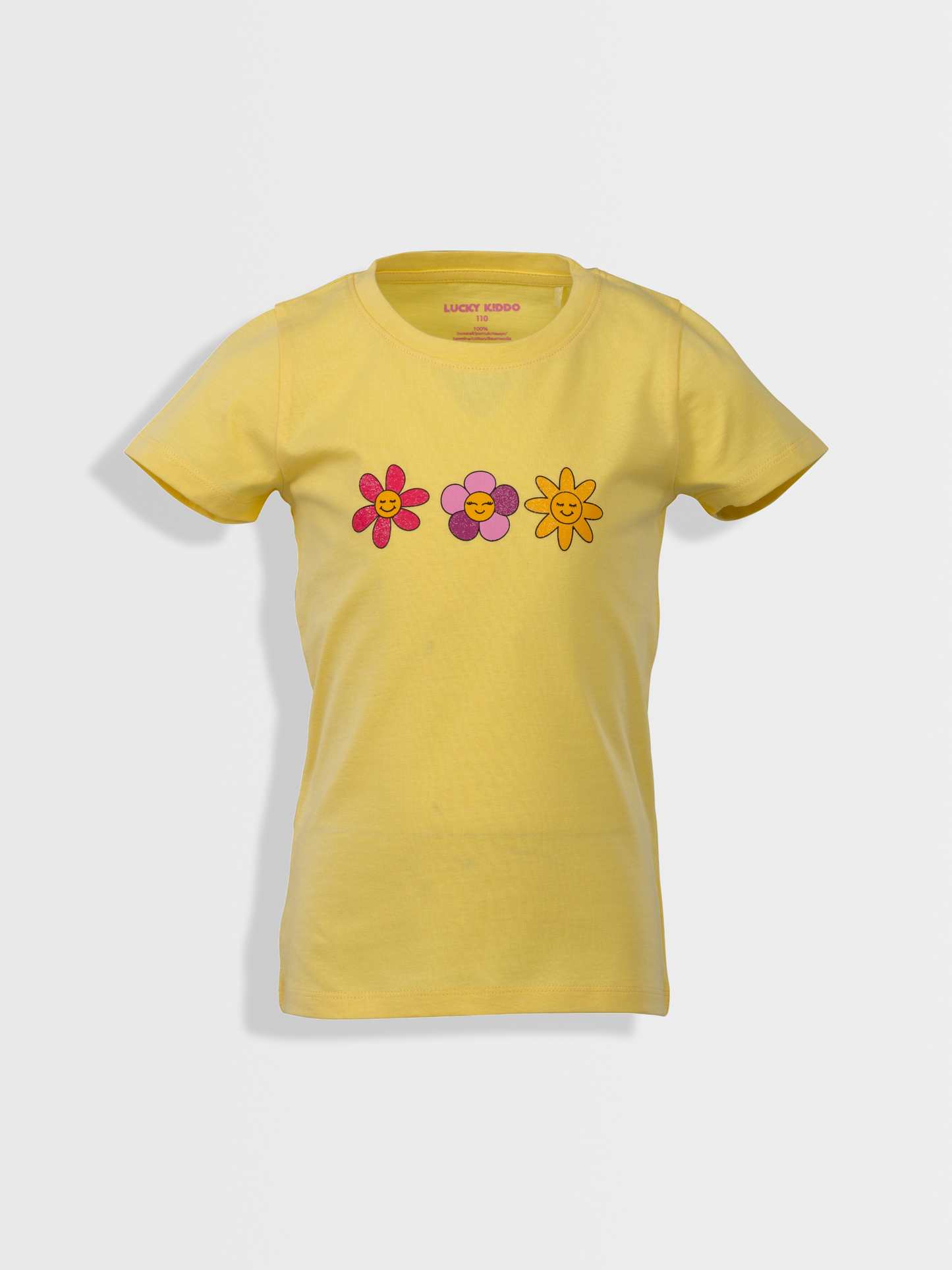 Yellow Flowers | Dívčí tričko s krátkými rukávy