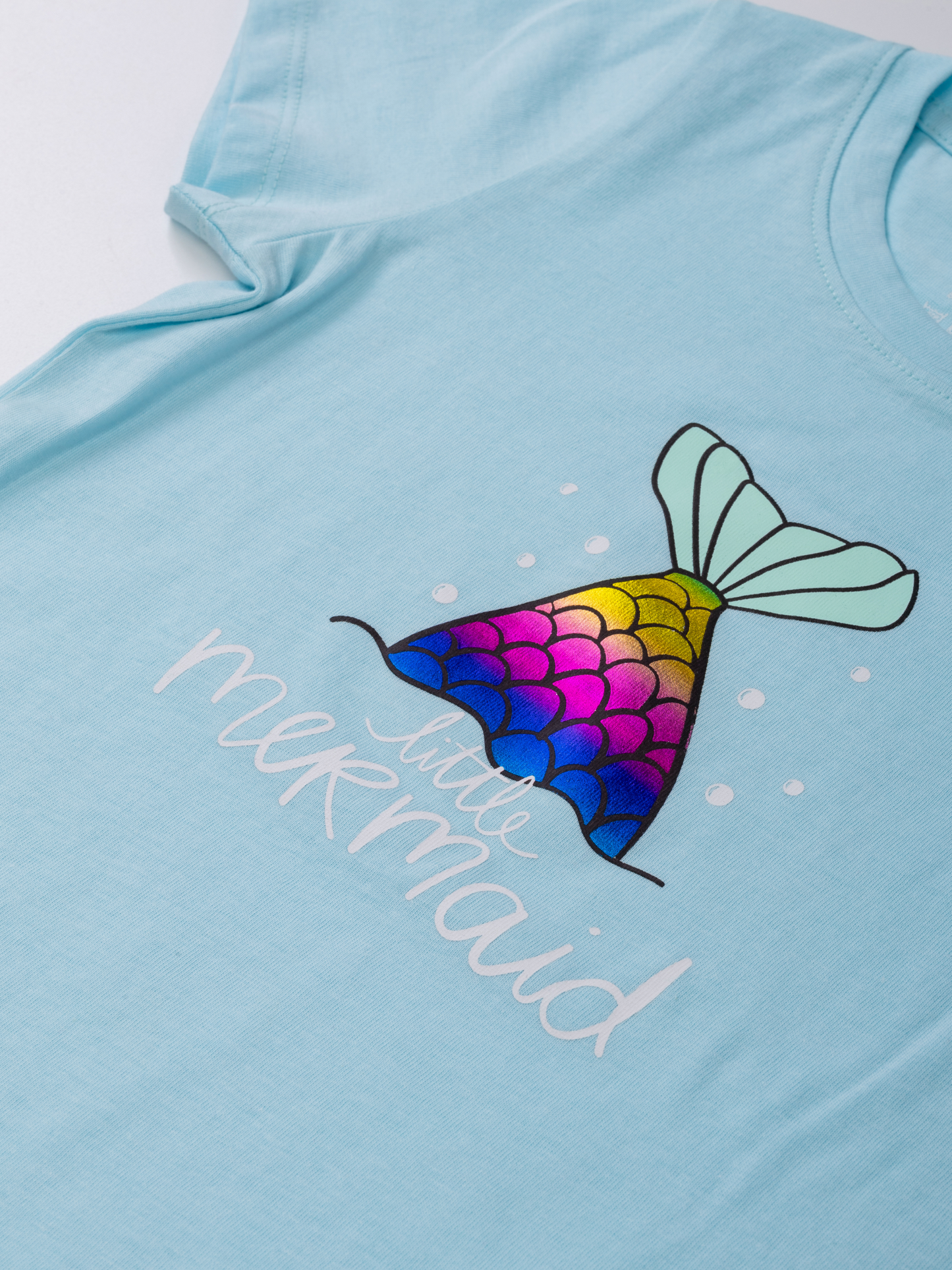Mermaid Light Blue | Dívčí tričko s krátkými rukávy