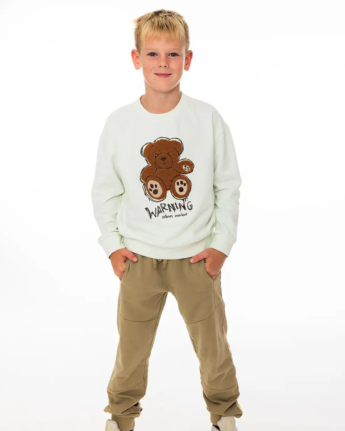 Chlapecké běžecké kalhoty Light Brown