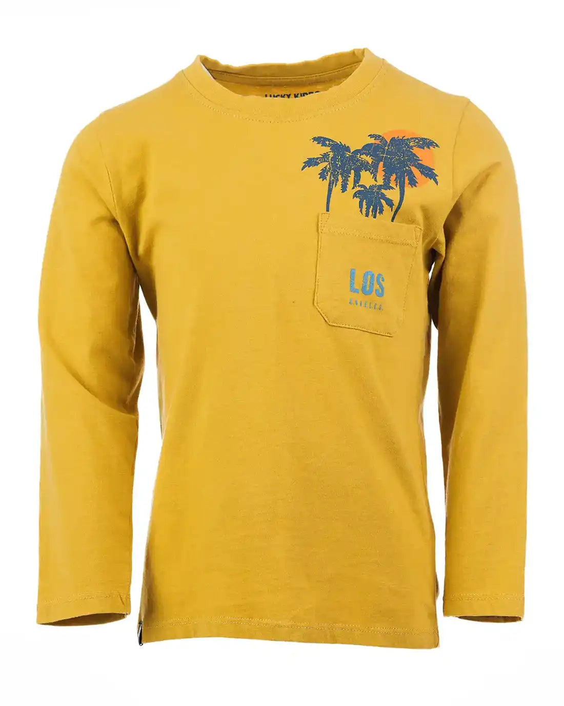 Chlapecké tričko s dlouhým rukávem Yellow Palm