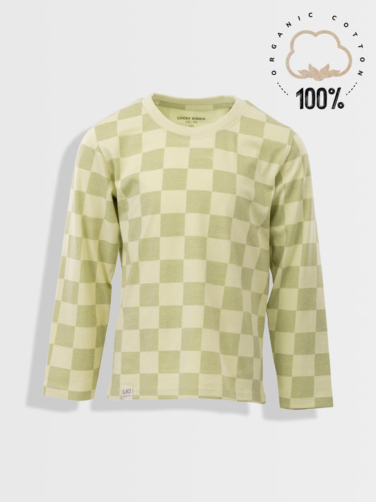 Organické Tričko aloe wash checks