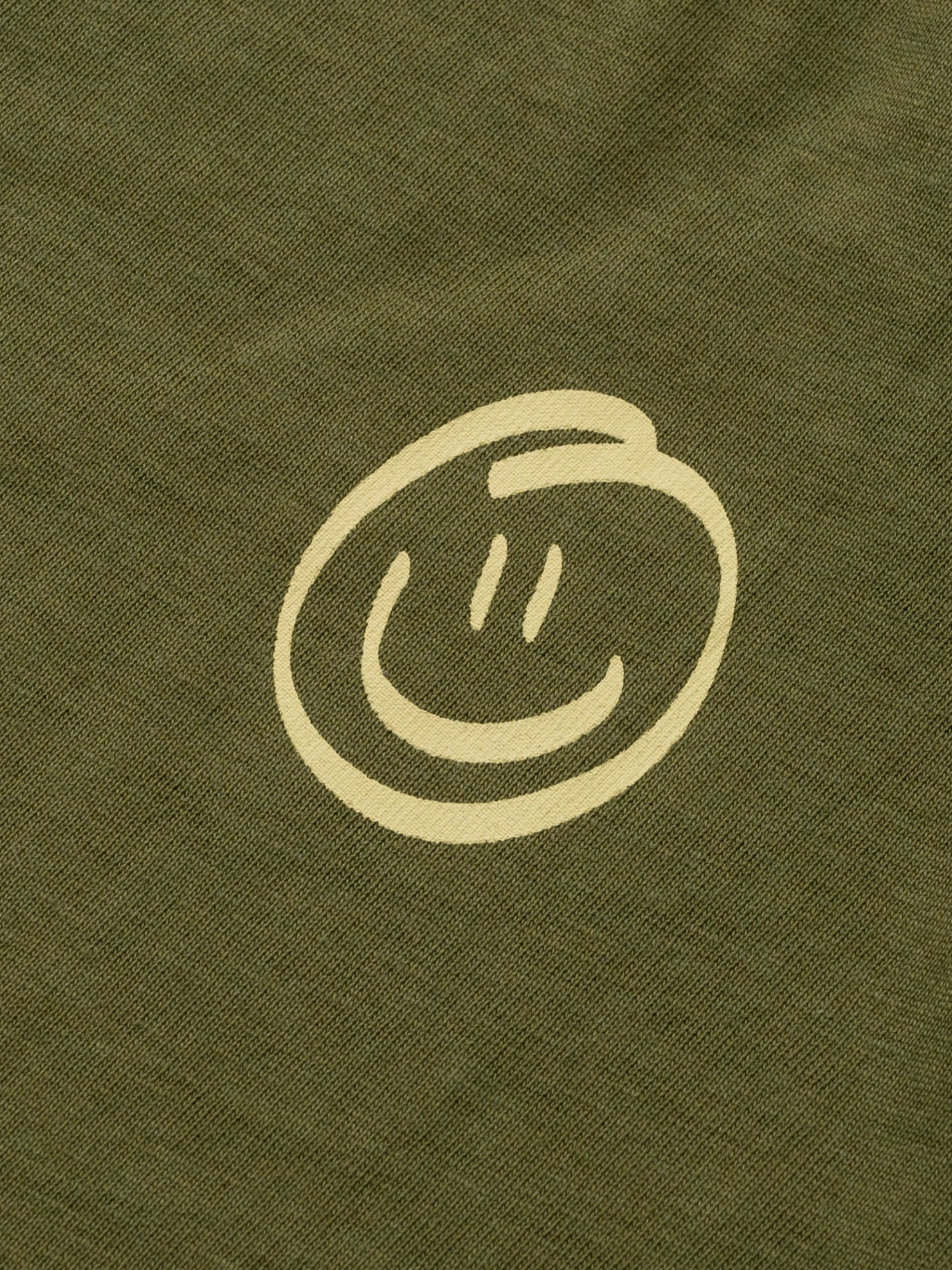 Organické Tričko tmavě zelené Smiley