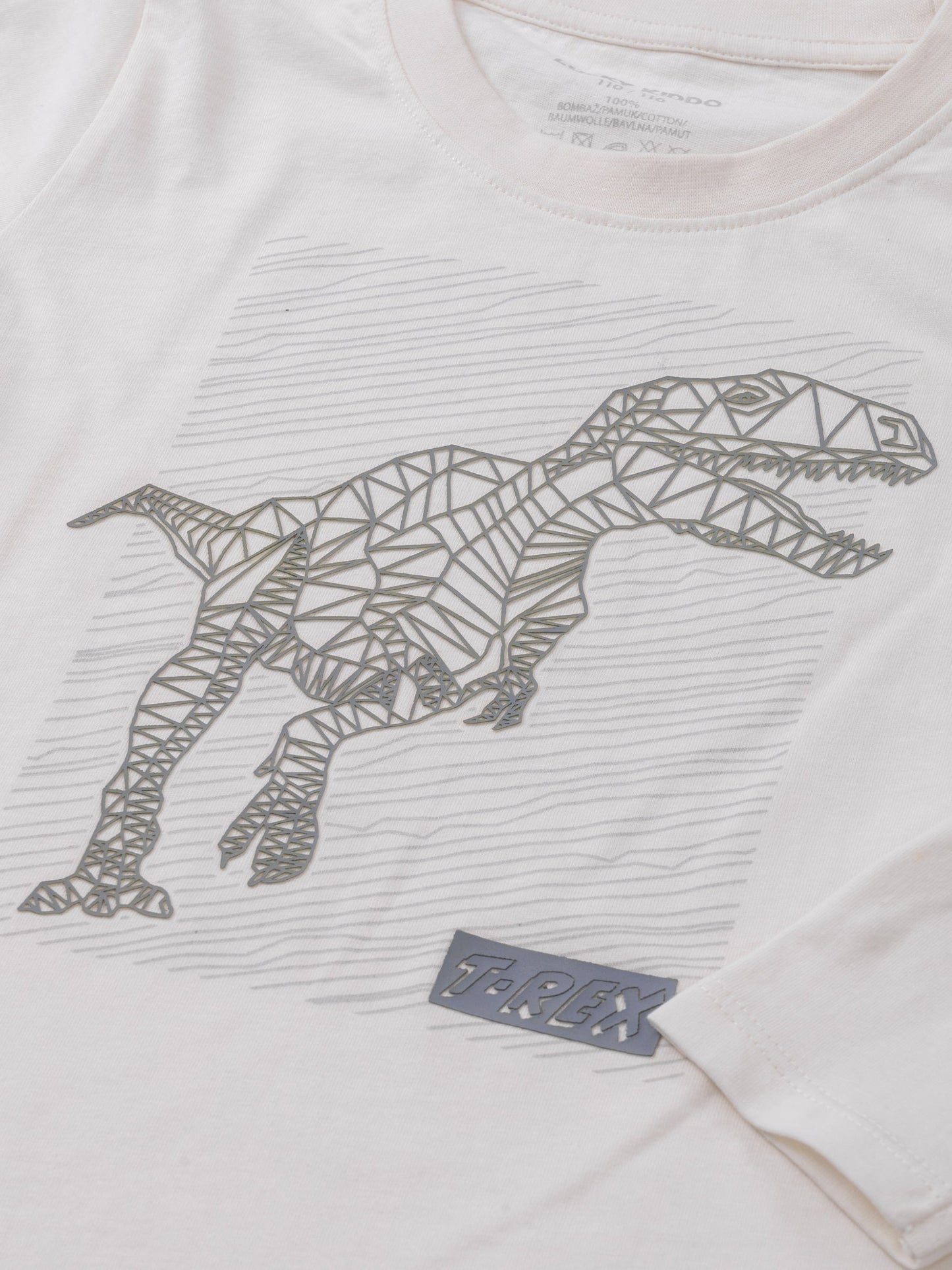 Tričko hvězda bílá dino