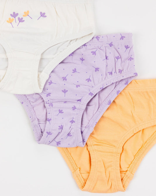 Dievča kalhotky FLOWERS 3 kusy