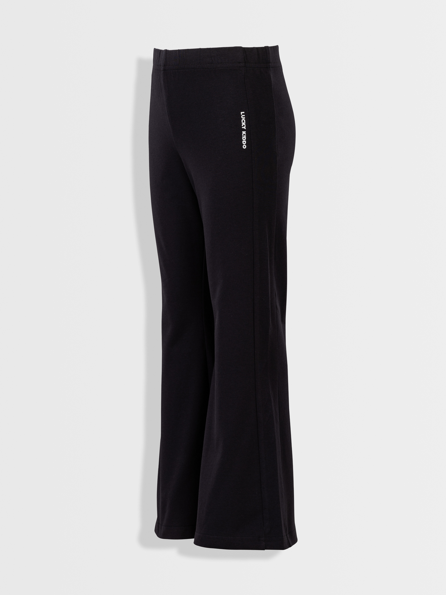 Solid black | Dívčí legíny do zvonu
