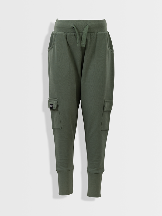 Dusty Green | Chlapecké cargo tepláky
