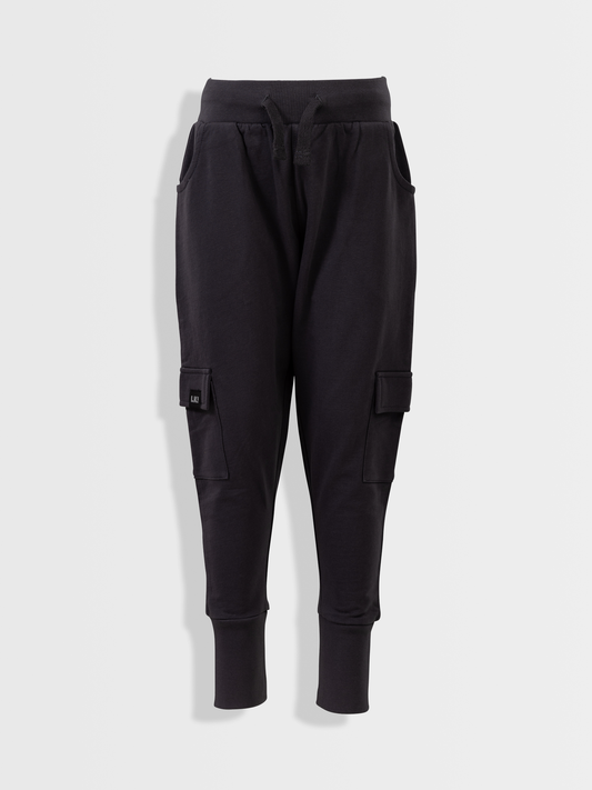 Ebony Grey | Chlapecké cargo tepláky