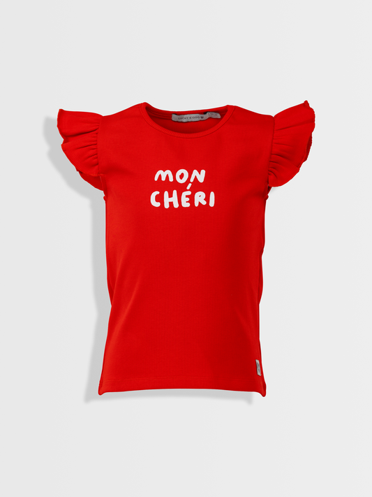 Mon cheri Red Chilli| Dívčí tílko