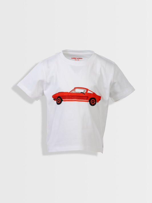 Red Car | Dívčí triko s krátkými rukávy