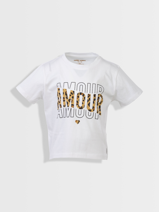 Amour, Amour, Amour | Dívčí triko s krátkými rukávy