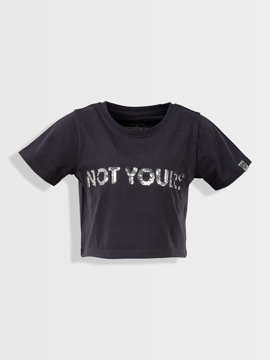 Not yours Sepia Black | Dívčí triko s krátkými rukávy