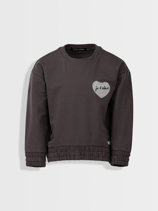 Paris Sepia Black | Dívčí pulover