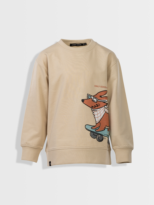 Skater dog Tan | Chlapecký pulover