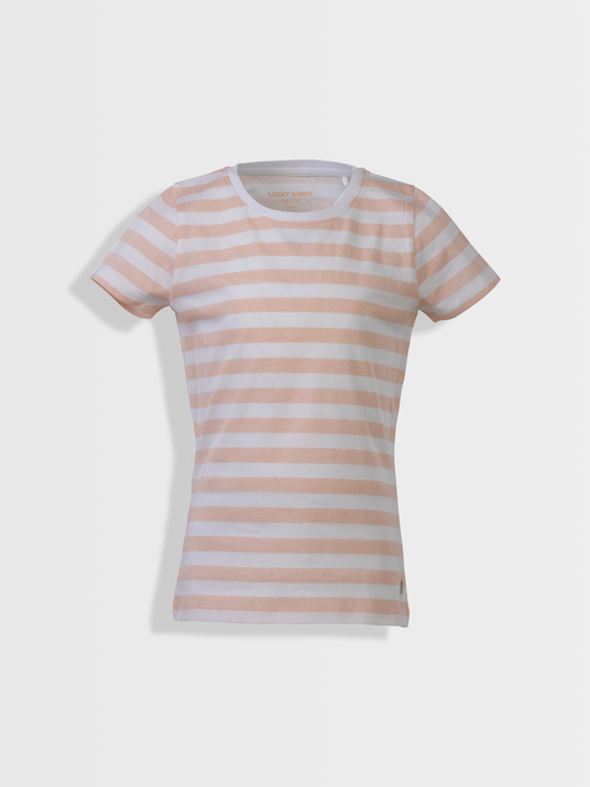 Pearl stripes | Dívčí triko s krátkými rukávy