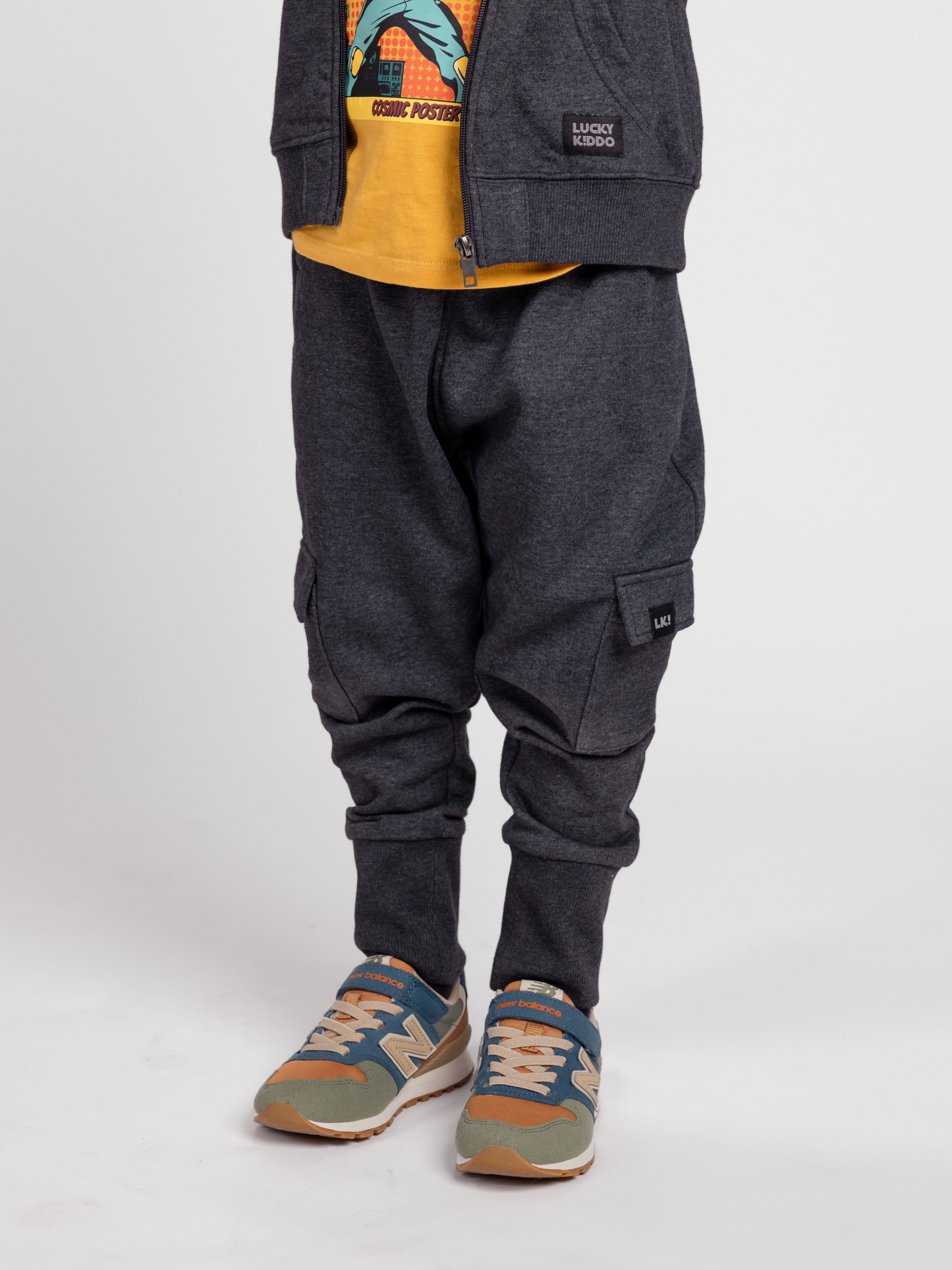 Star Dust Grey | Chlapecké cargo tepláky