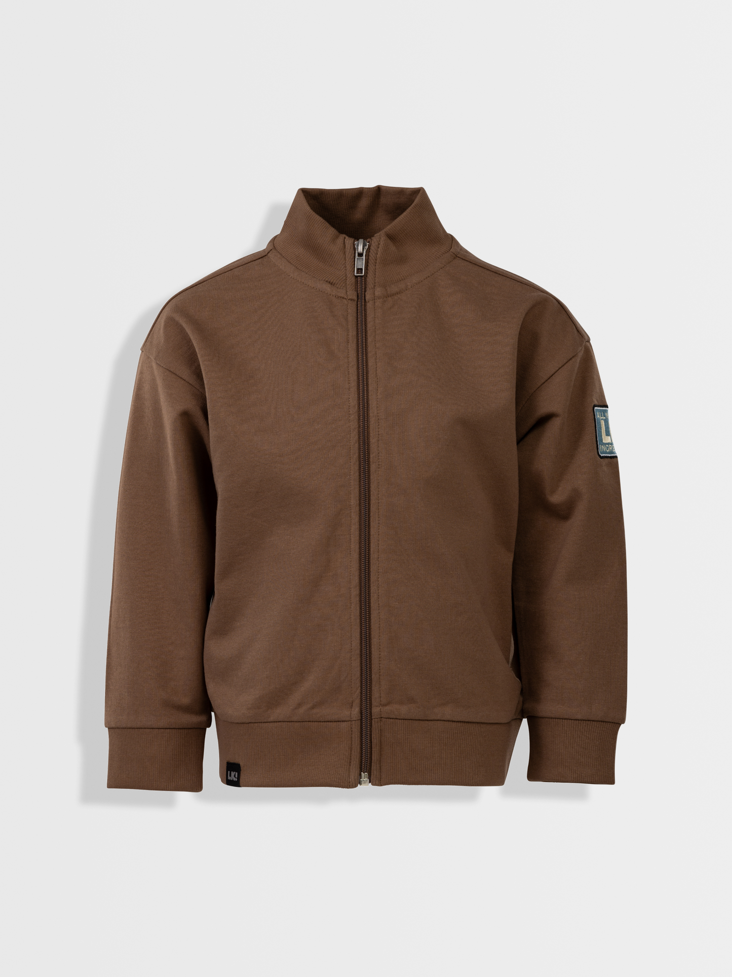 Shitake Brown | Chlapecký pulover se zipem