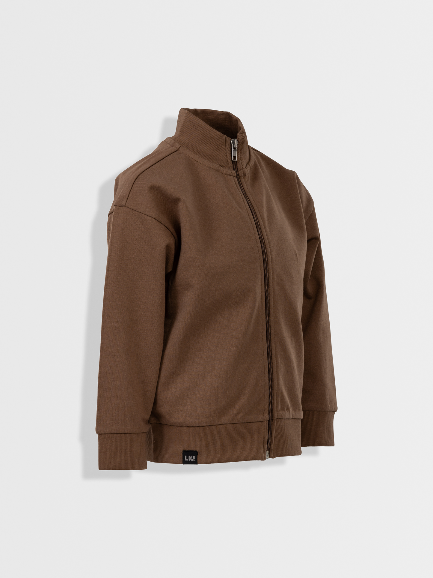 Shitake Brown | Chlapecký pulover se zipem