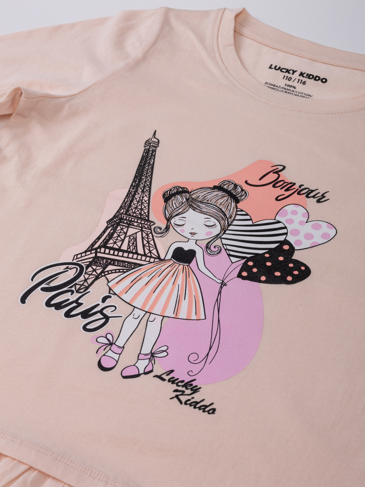 Bonjour Paris Pearl | Dívčí triko s dlouhými rukávy