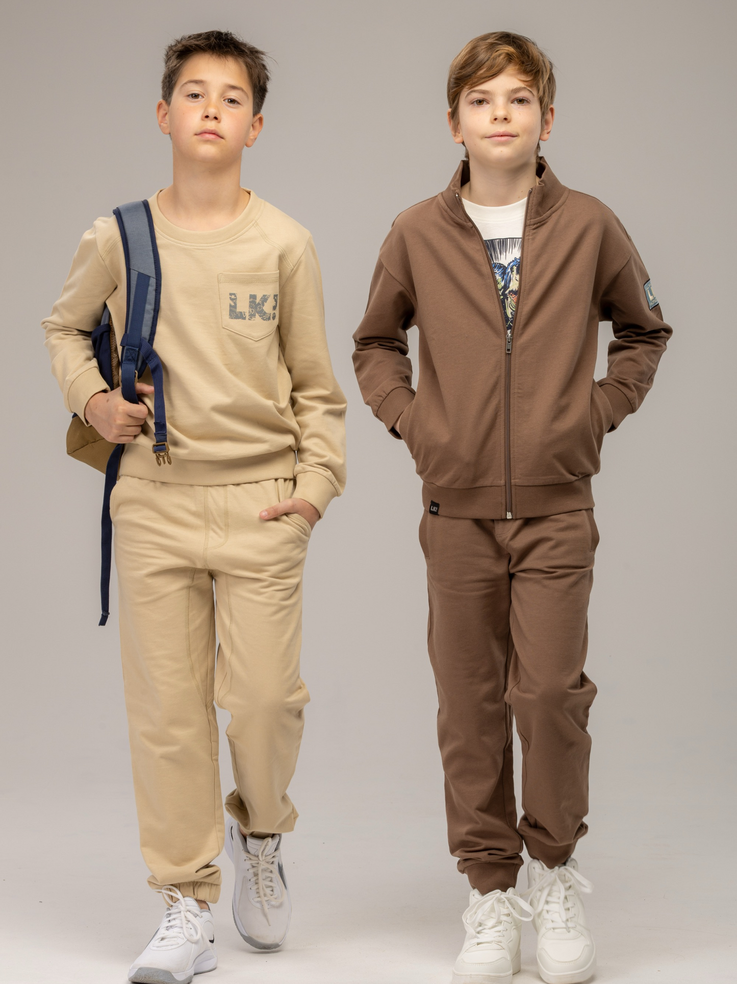Beige Brown | Chlapecké tepláky