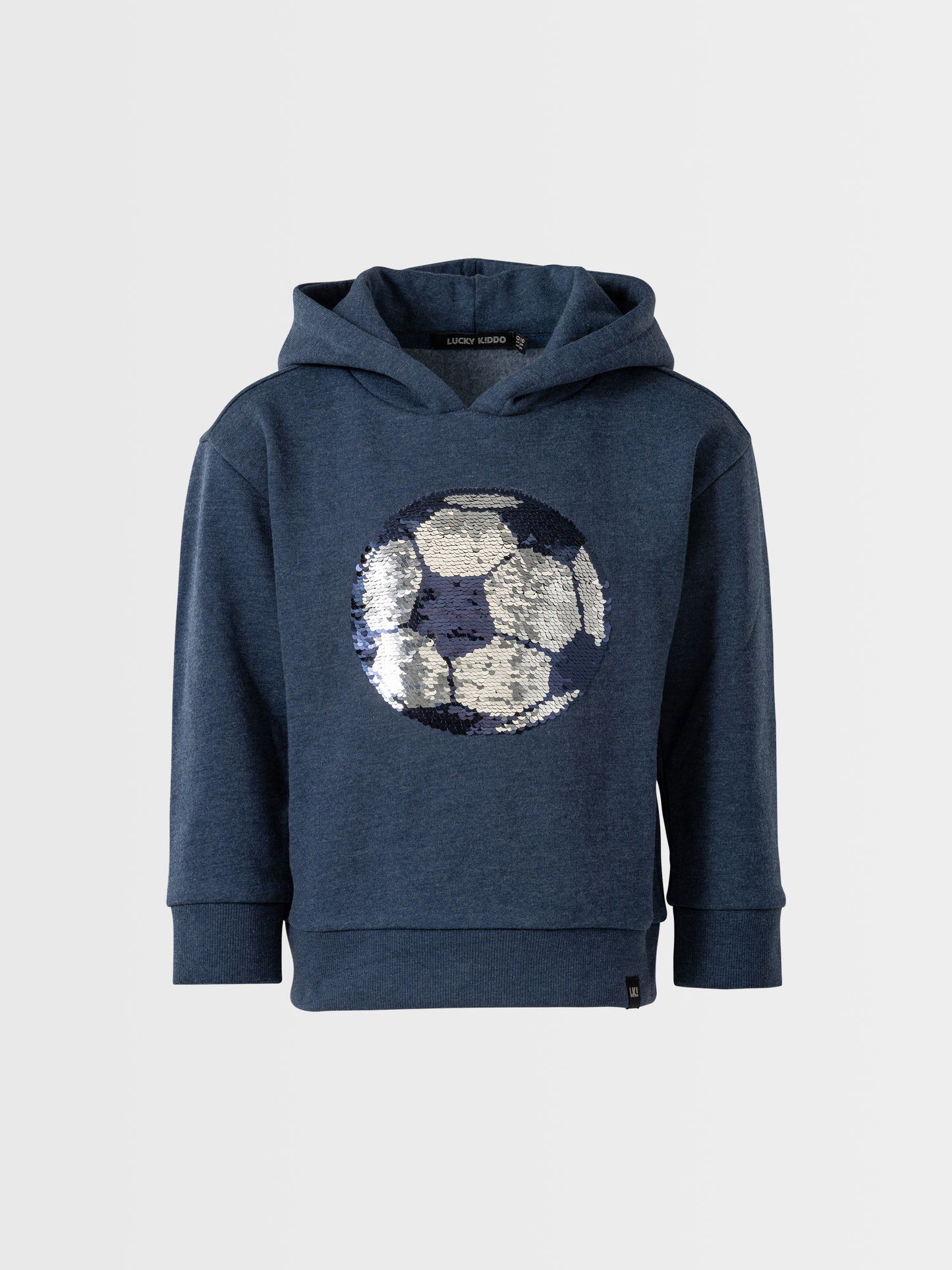 Blue Melange | Chlapecký pulover s kapuco