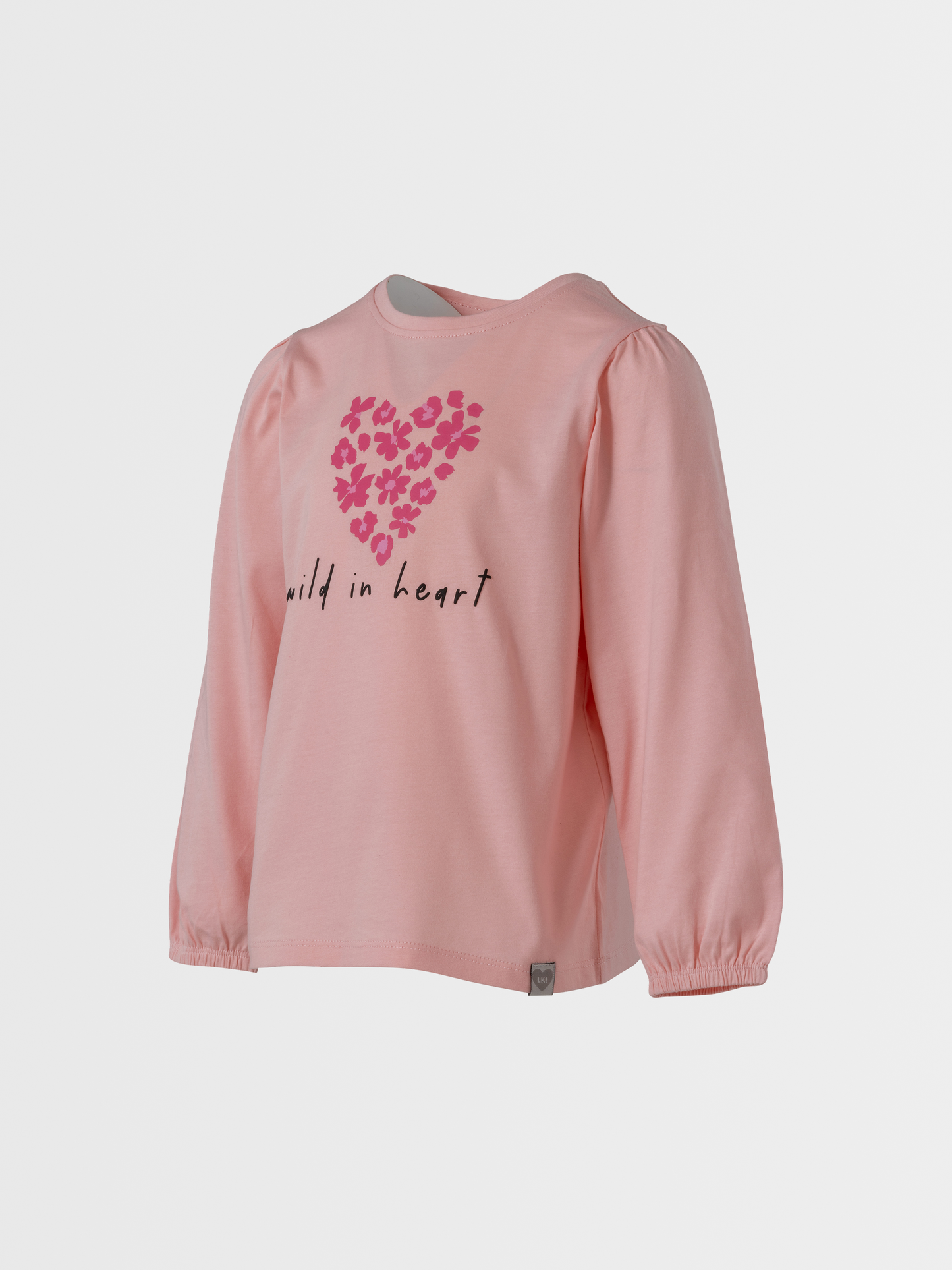 Veiled Rose Heart | Dívčí triko s dlouhými rukávy