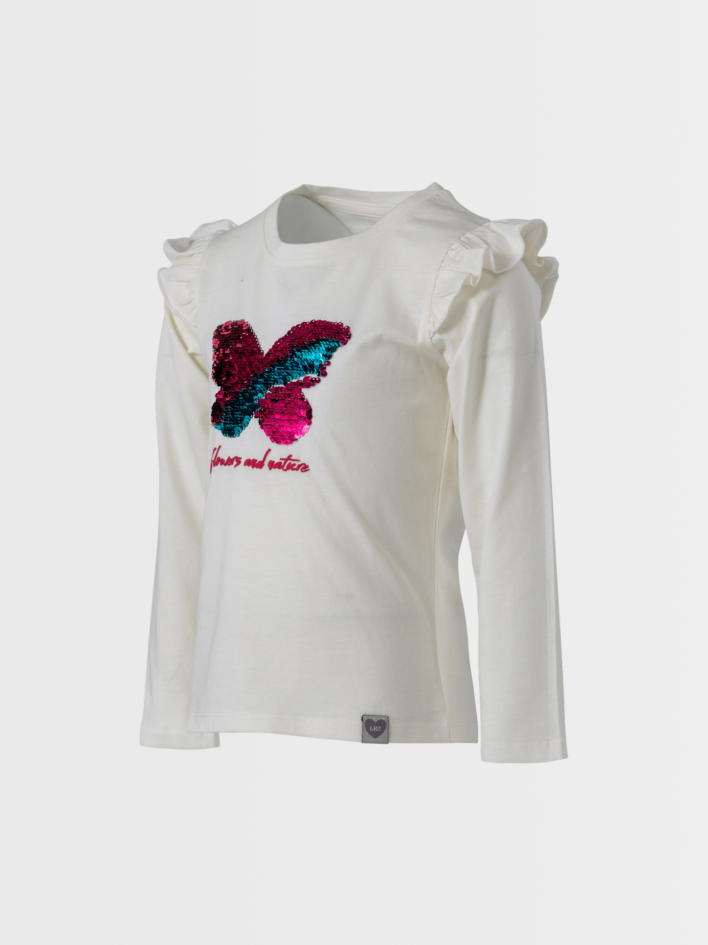 Colorful Butterfly | Dívčí triko s dlouhými rukávy