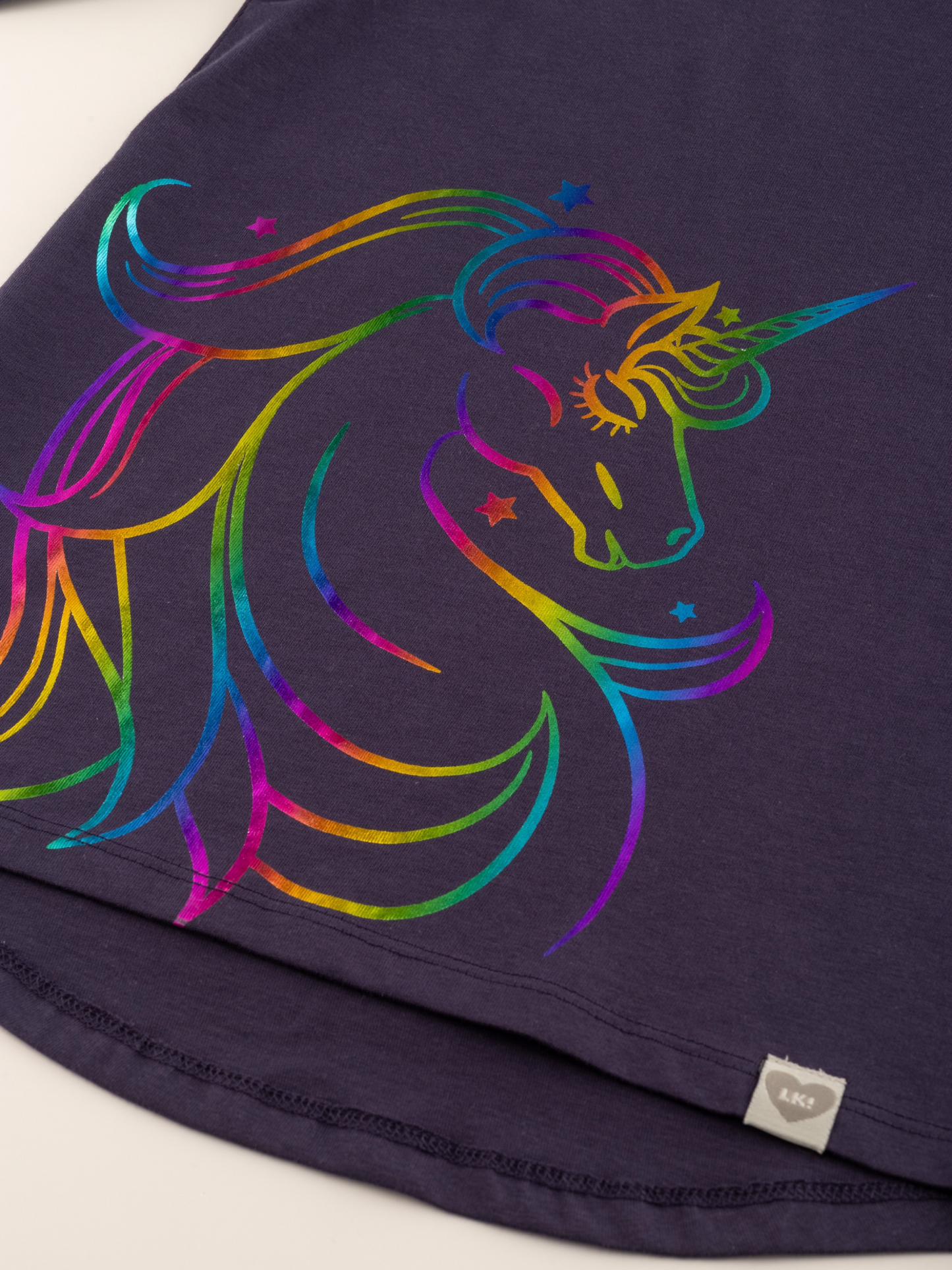 Rainbow Unicorn | Dívčí tunika s dlouhými rukávy