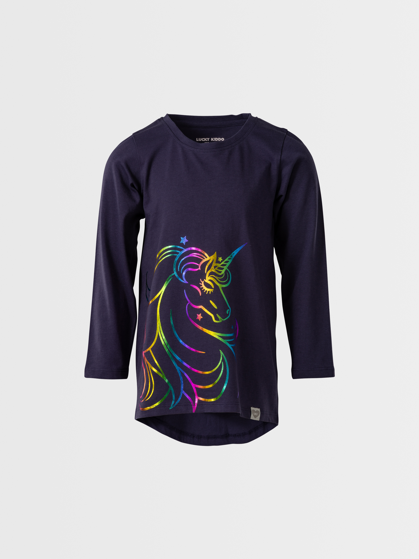 Rainbow Unicorn | Dívčí tunika s dlouhými rukávy