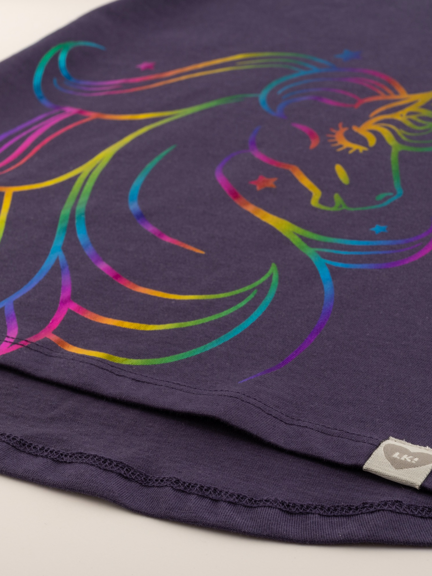 Rainbow Unicorn | Dívčí tunika s dlouhými rukávy