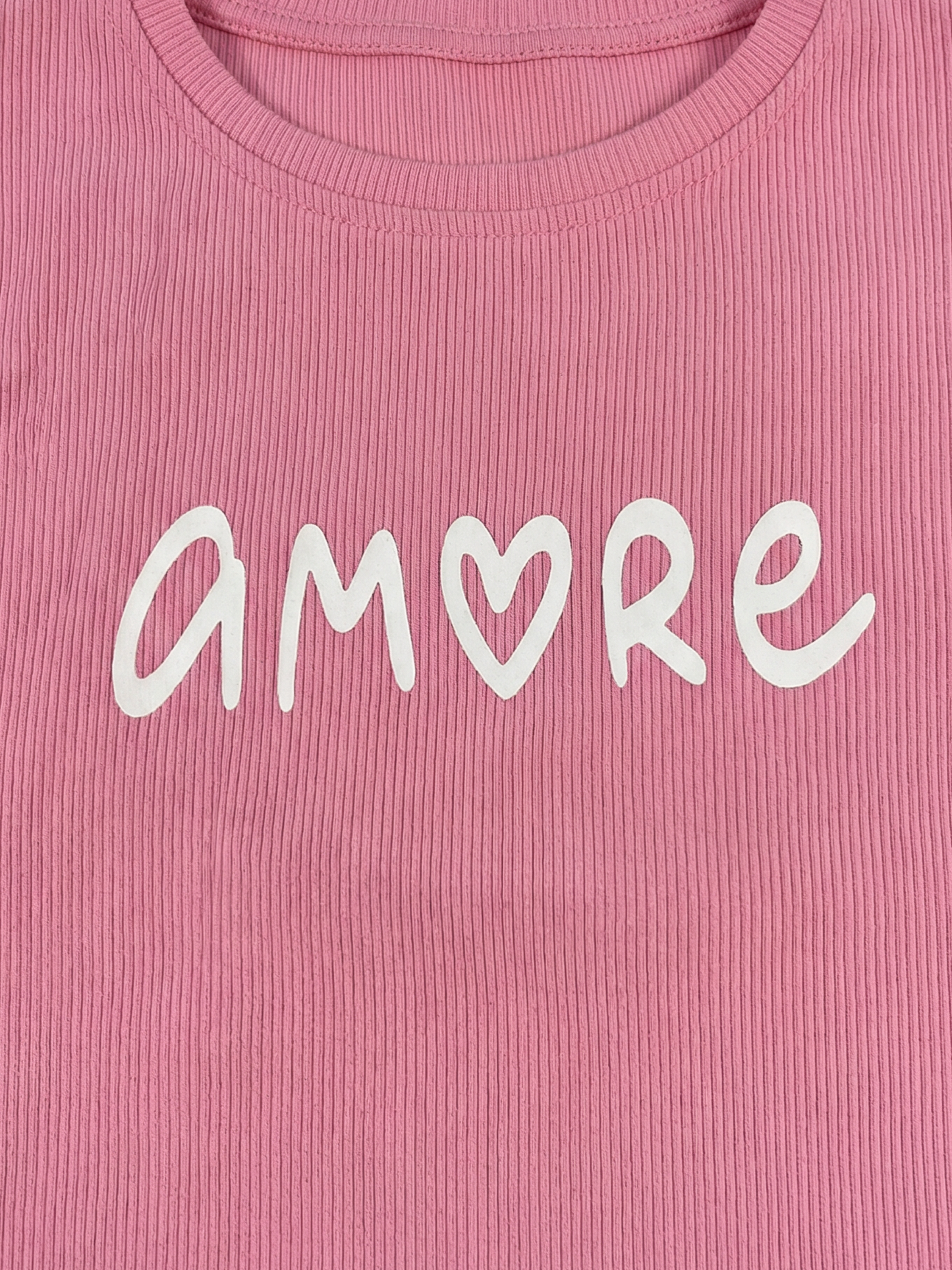Amore Heart Glow | Dívčí tričko s krátkými rukávy