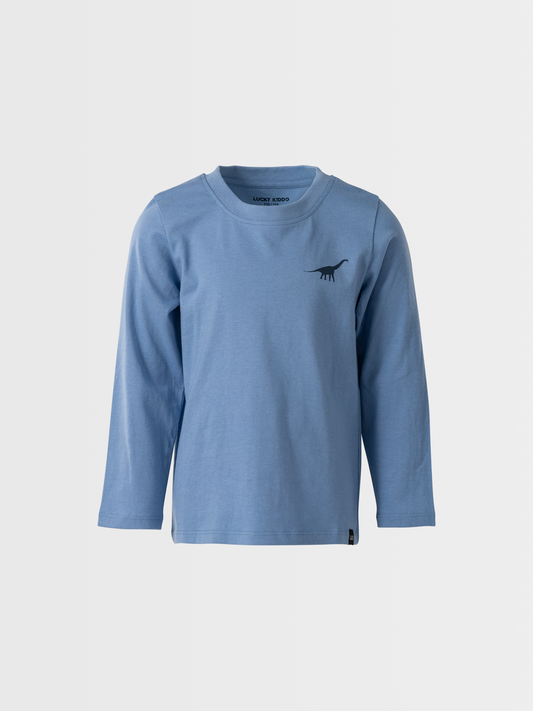 Dino Blue | Chlapecké triko s dlouhými rukávy