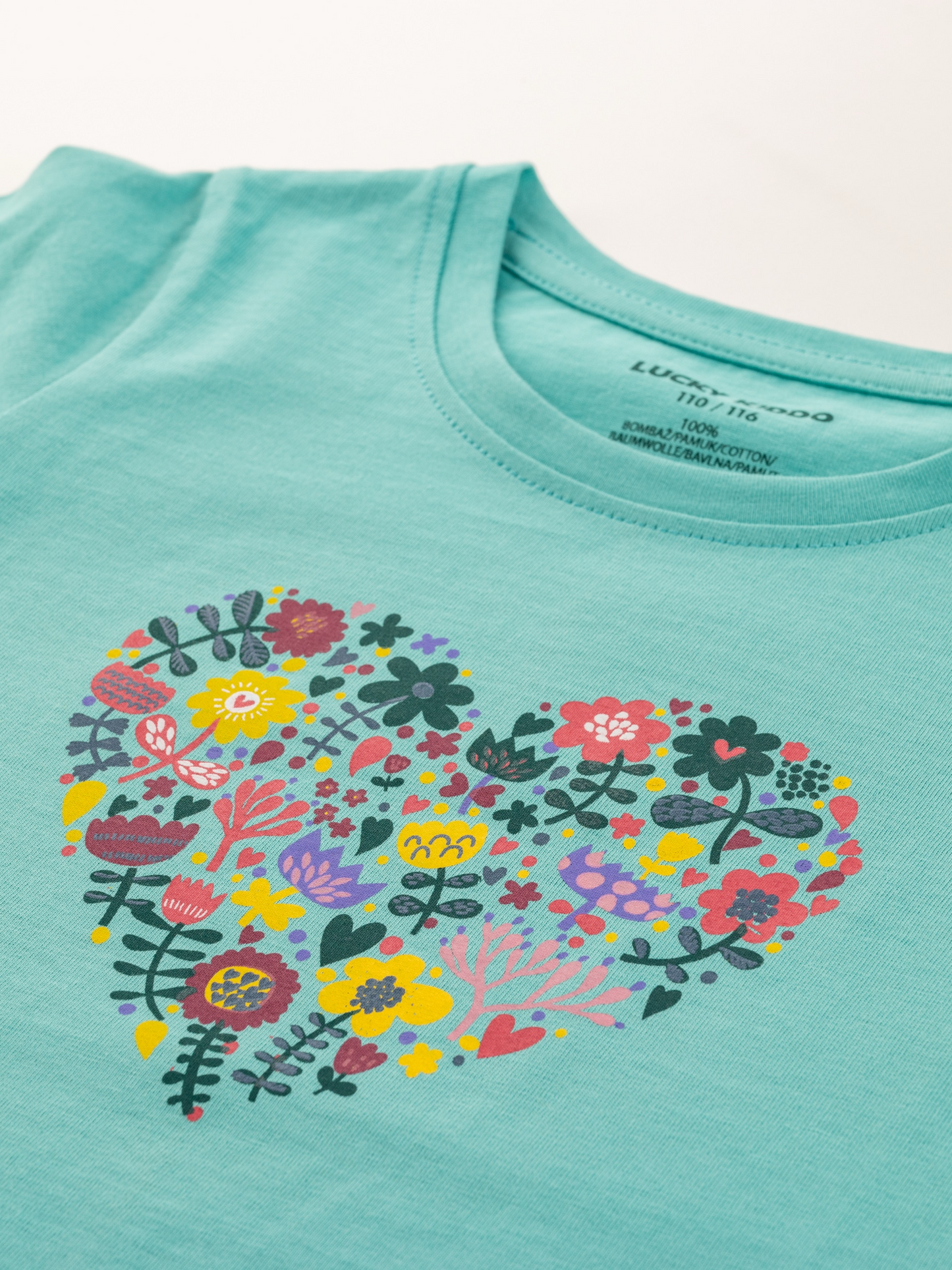 Blooming Heart | Dívčí triko s krátkými rukávy