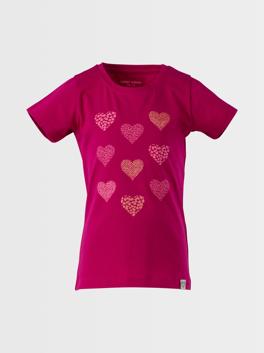 Sparkling Hearts | Dívčí triko s krátkými rukávy