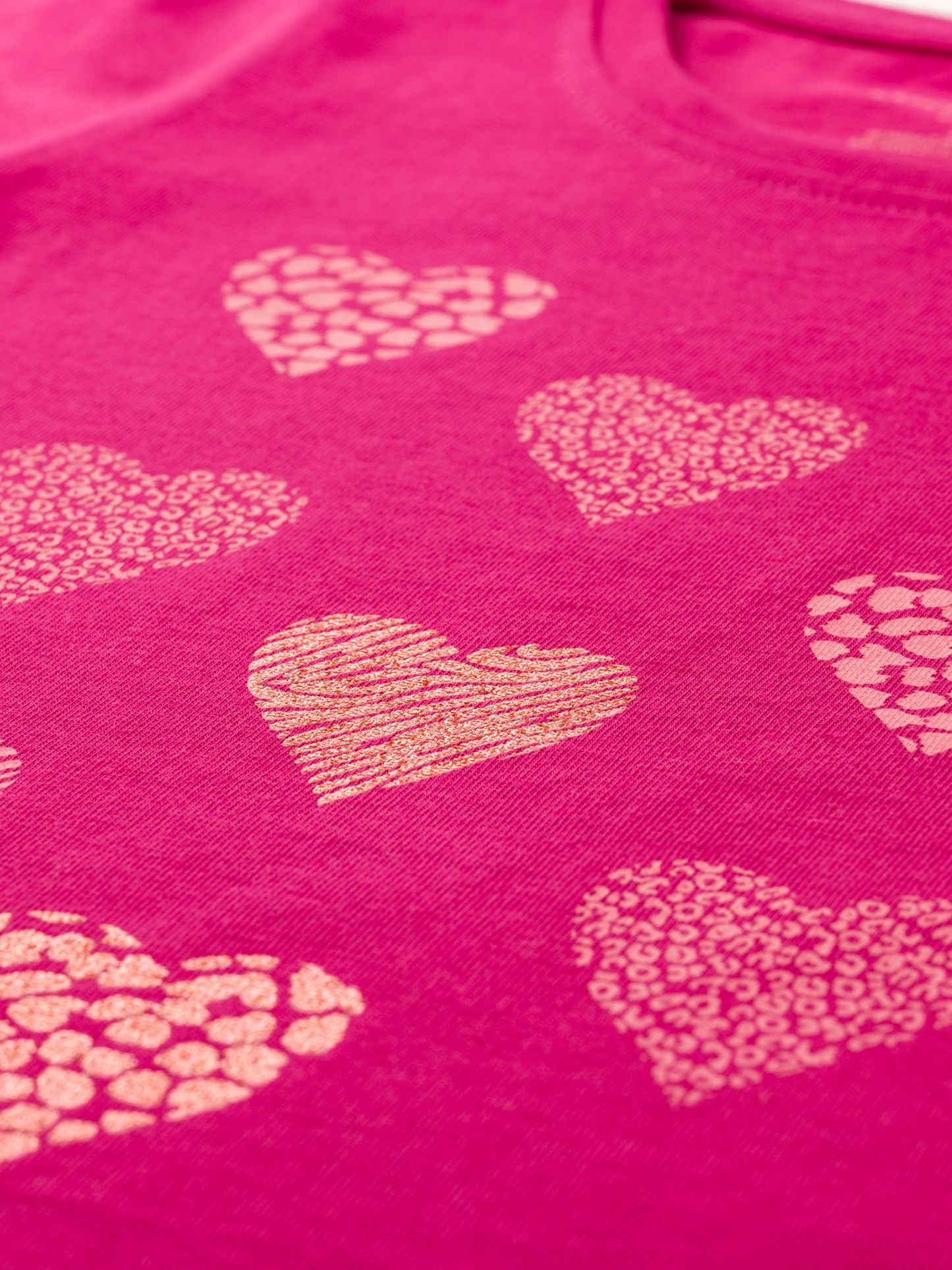 Sparkling Hearts | Dívčí triko s krátkými rukávy