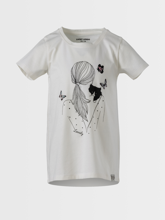 Animal Lover | Dívčí tunika s krátkými rukávy