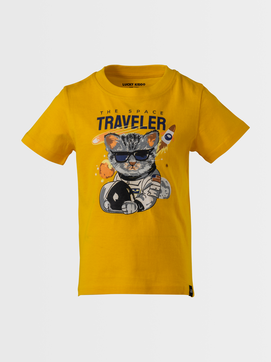 Cat In Space | Chlapecké triko s krátkými rukávy