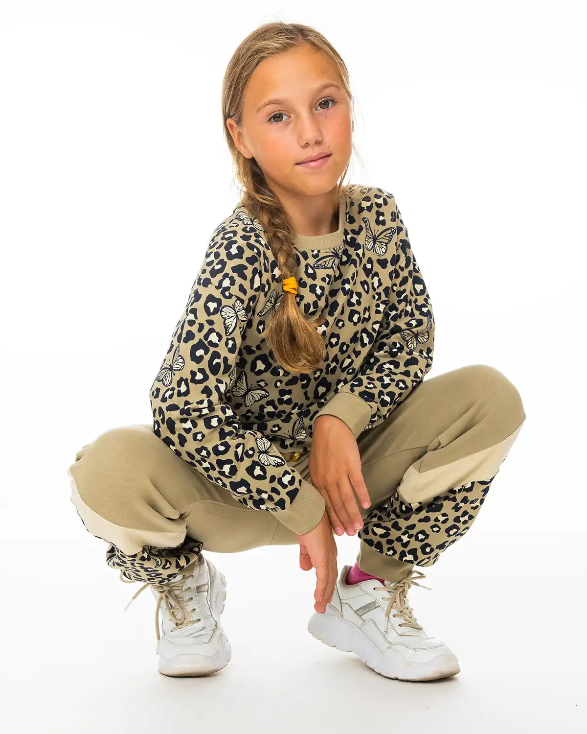 Dívčí Svetr Leopard