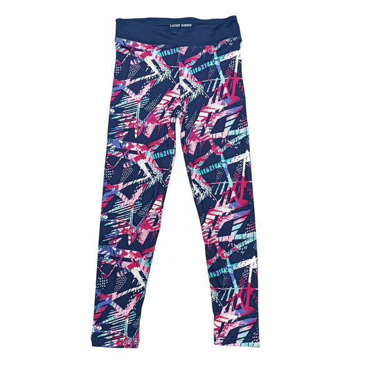 Dívčí legíny Graffiti Blue