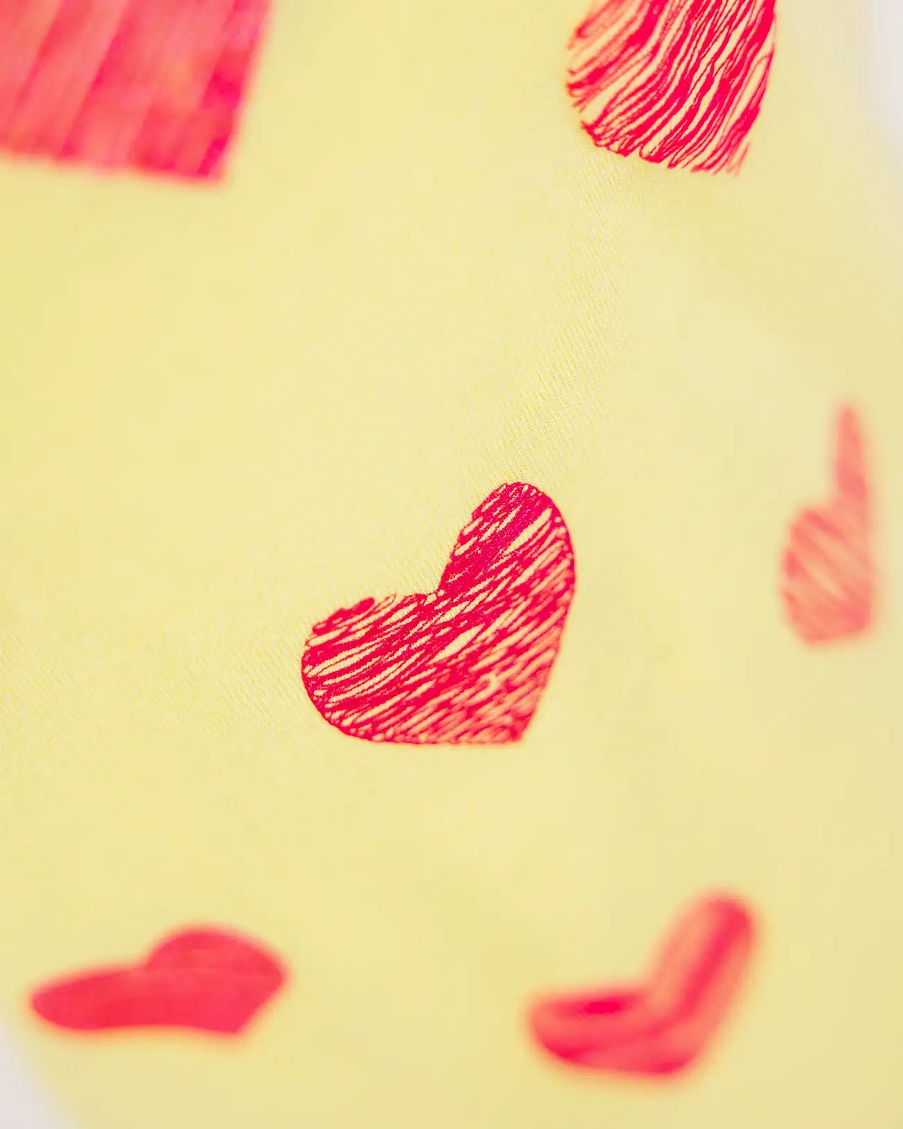 Dívčí Tričko Yellow Hearts