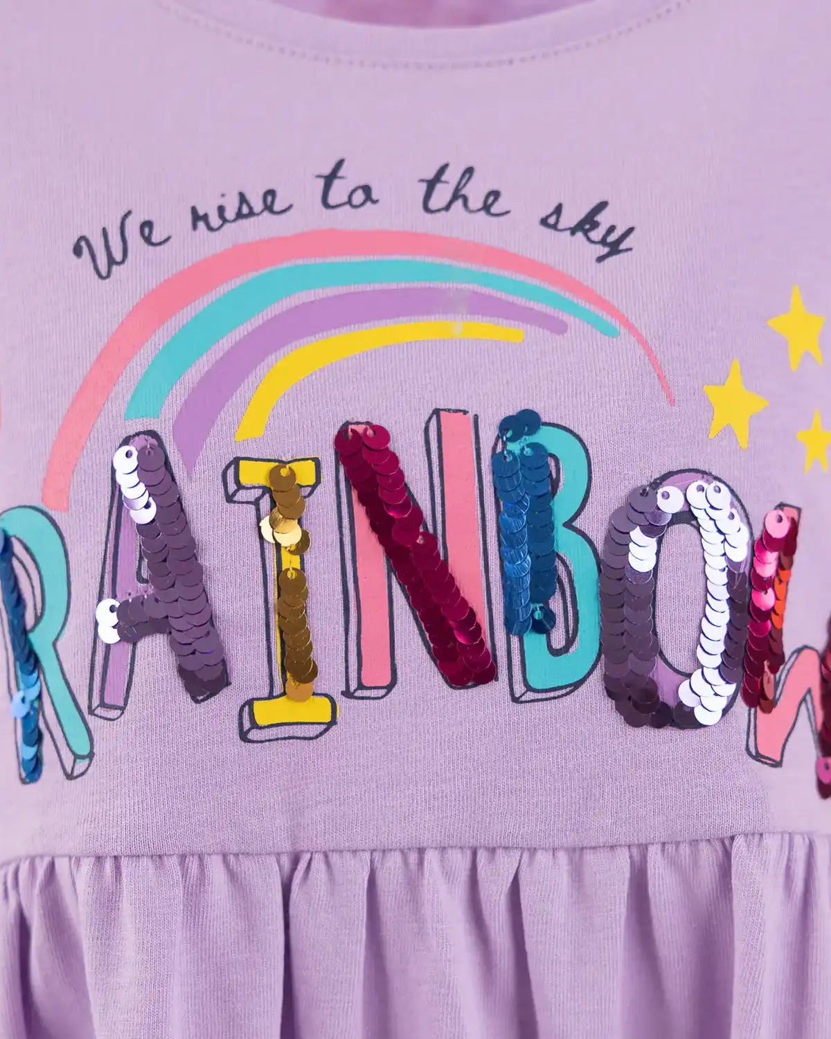 Dívčí Šaty Purple Rainbow